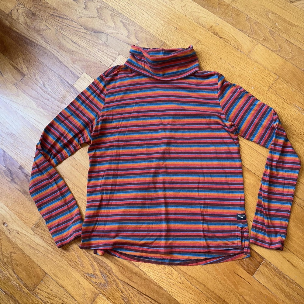 Toad&Co Maisey Long Sleeve Striped Turtleneck
